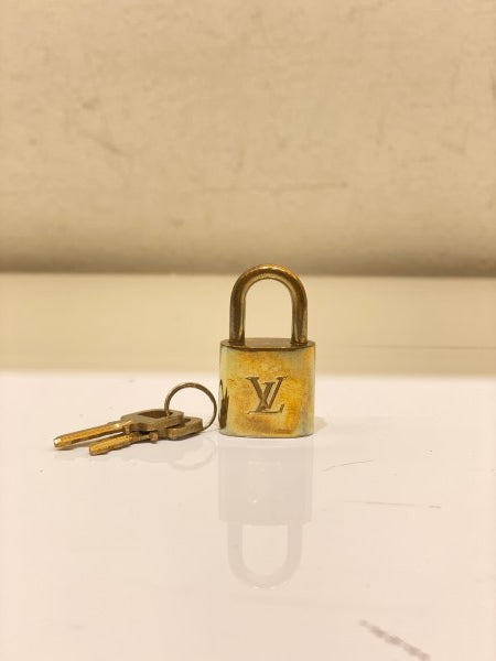 Louis Vuitton Brass Lock and Key Set