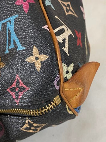 Louis Vuitton Black Multicolor Monogram Speedy 30 Bag