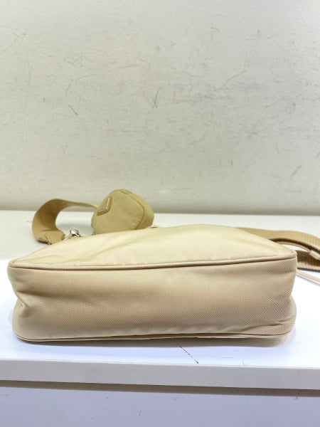 Prada Beige Re-Edition Multi Pochette Bag