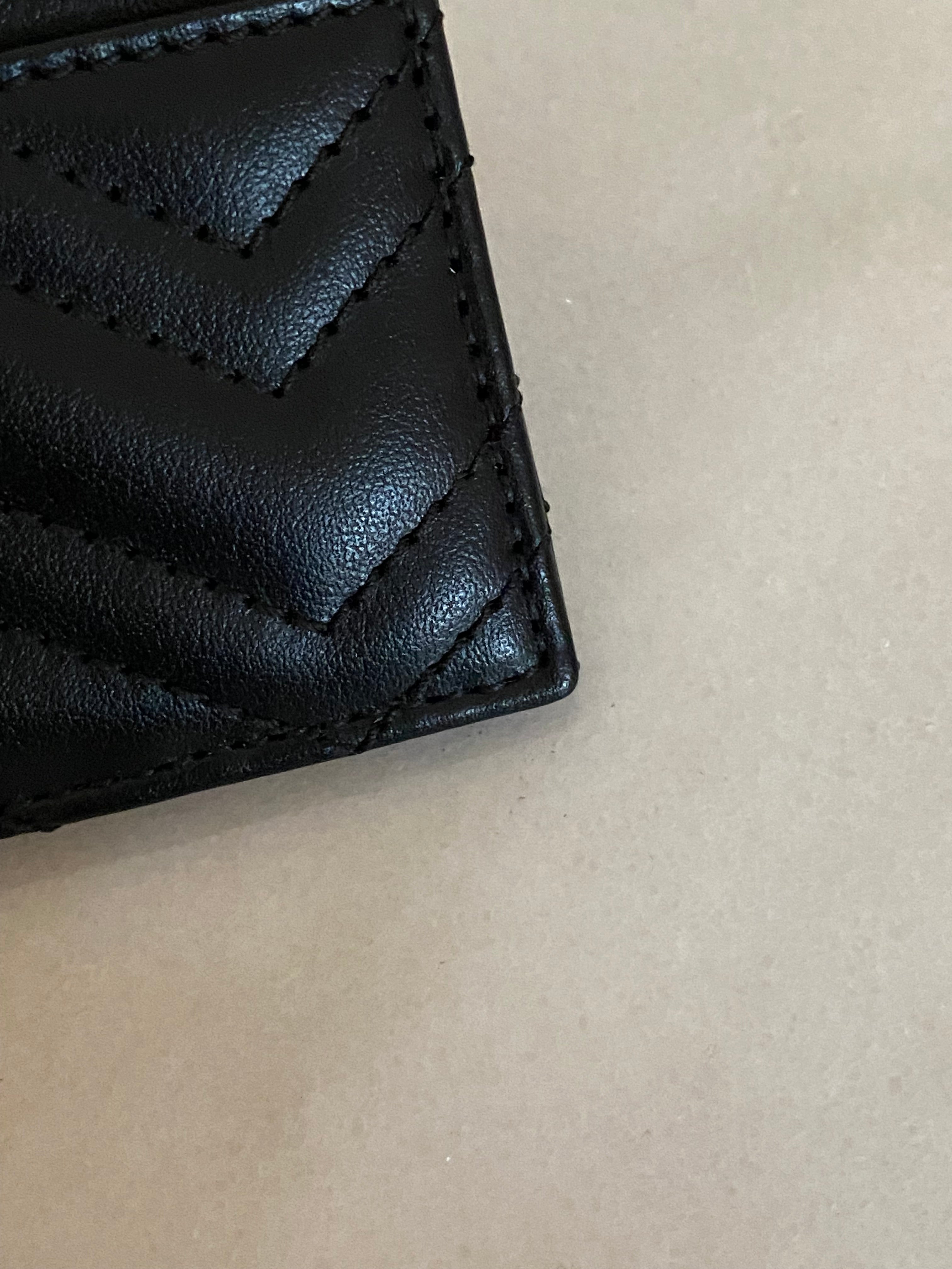 Gucci Black GG Card Holder