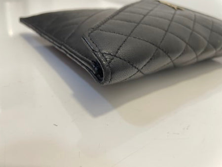 YSL Black Gaby Envelope Pouch