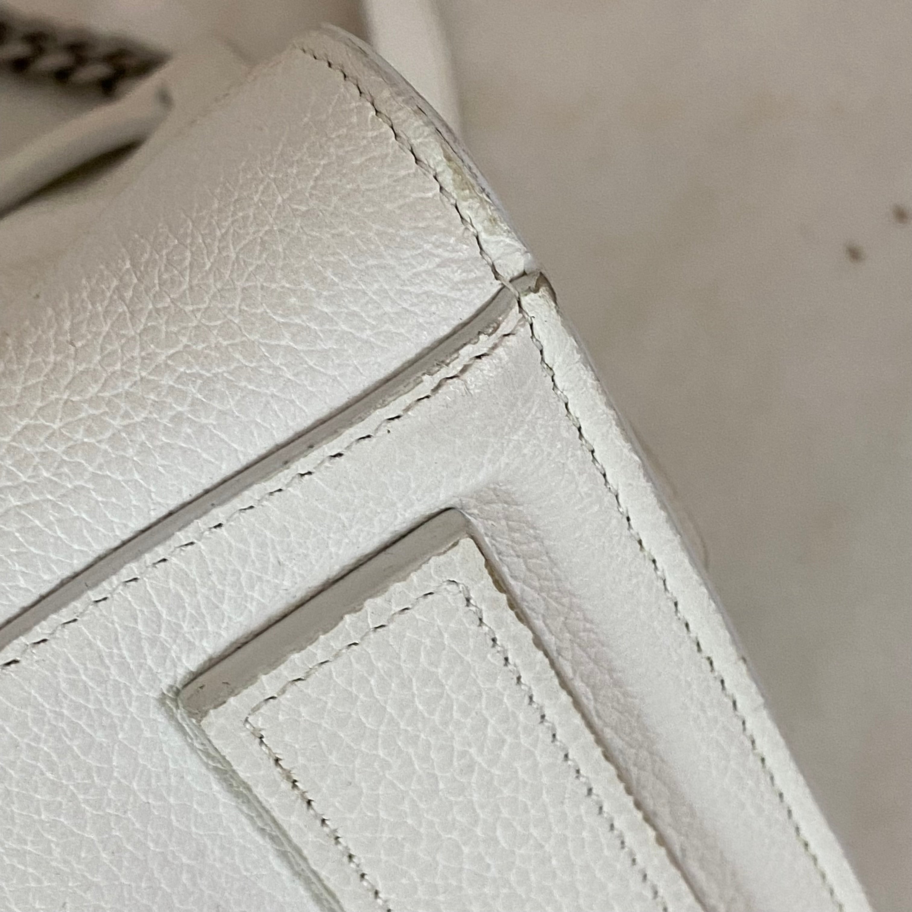 YSL White Sac De Jour Small Bag