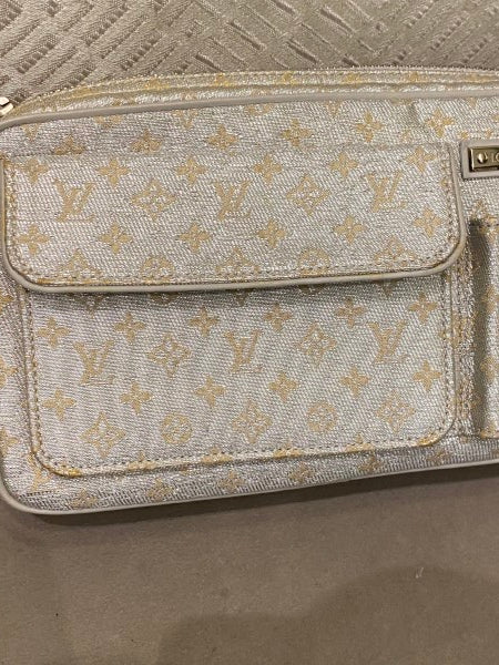 Louis Vuitton Silver Monogram Mckenna Chain Bag