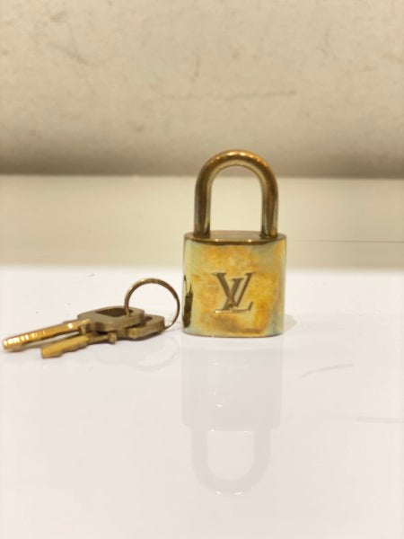 Louis Vuitton Brass Lock and Key Set