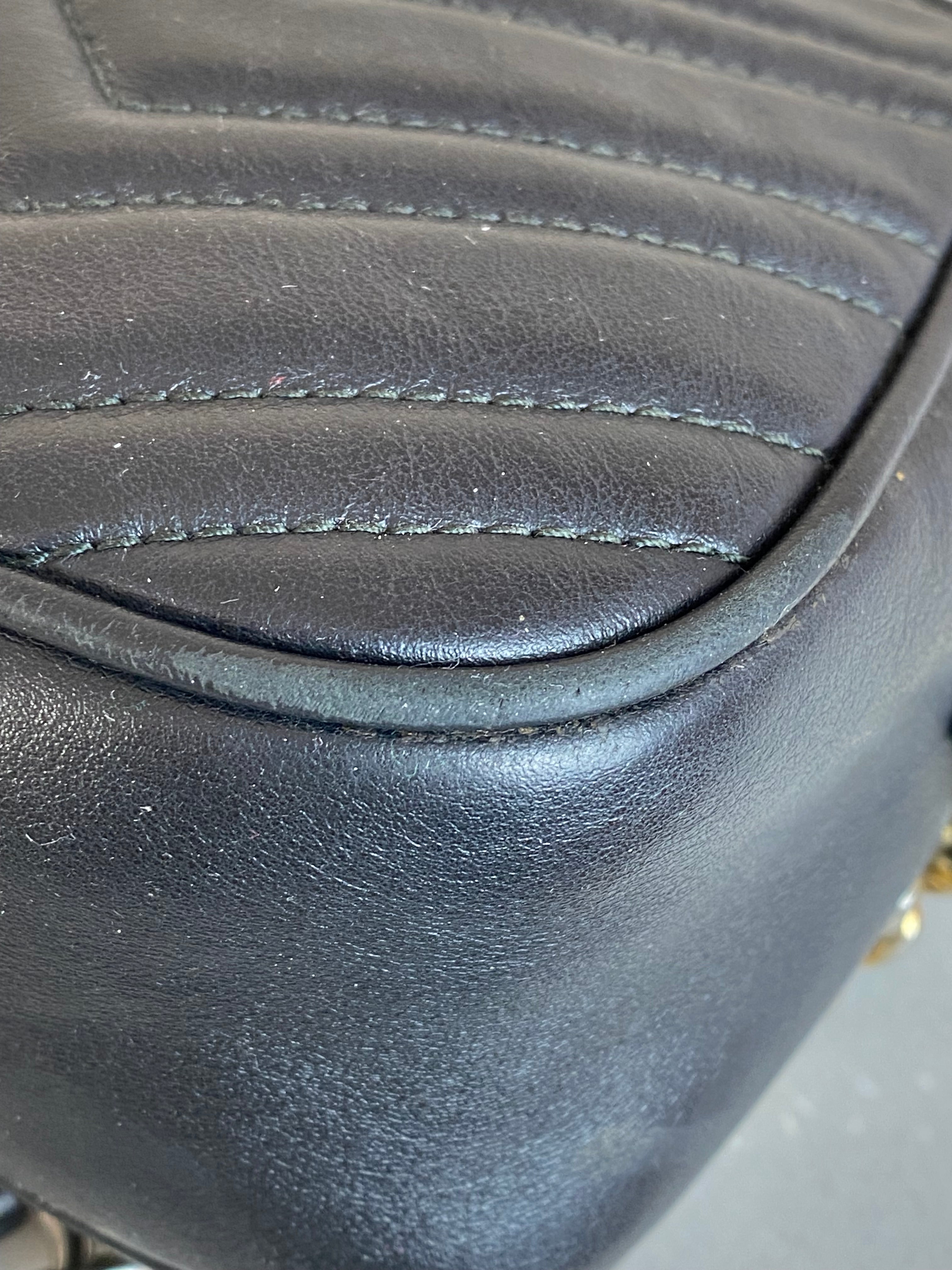 Gucci Black Marmont Camera Crossbody Bag
