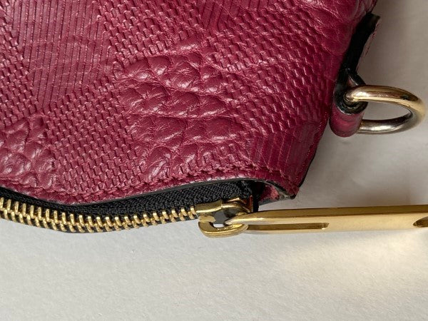 Burberry Pink Embossed Check Crossbody bag