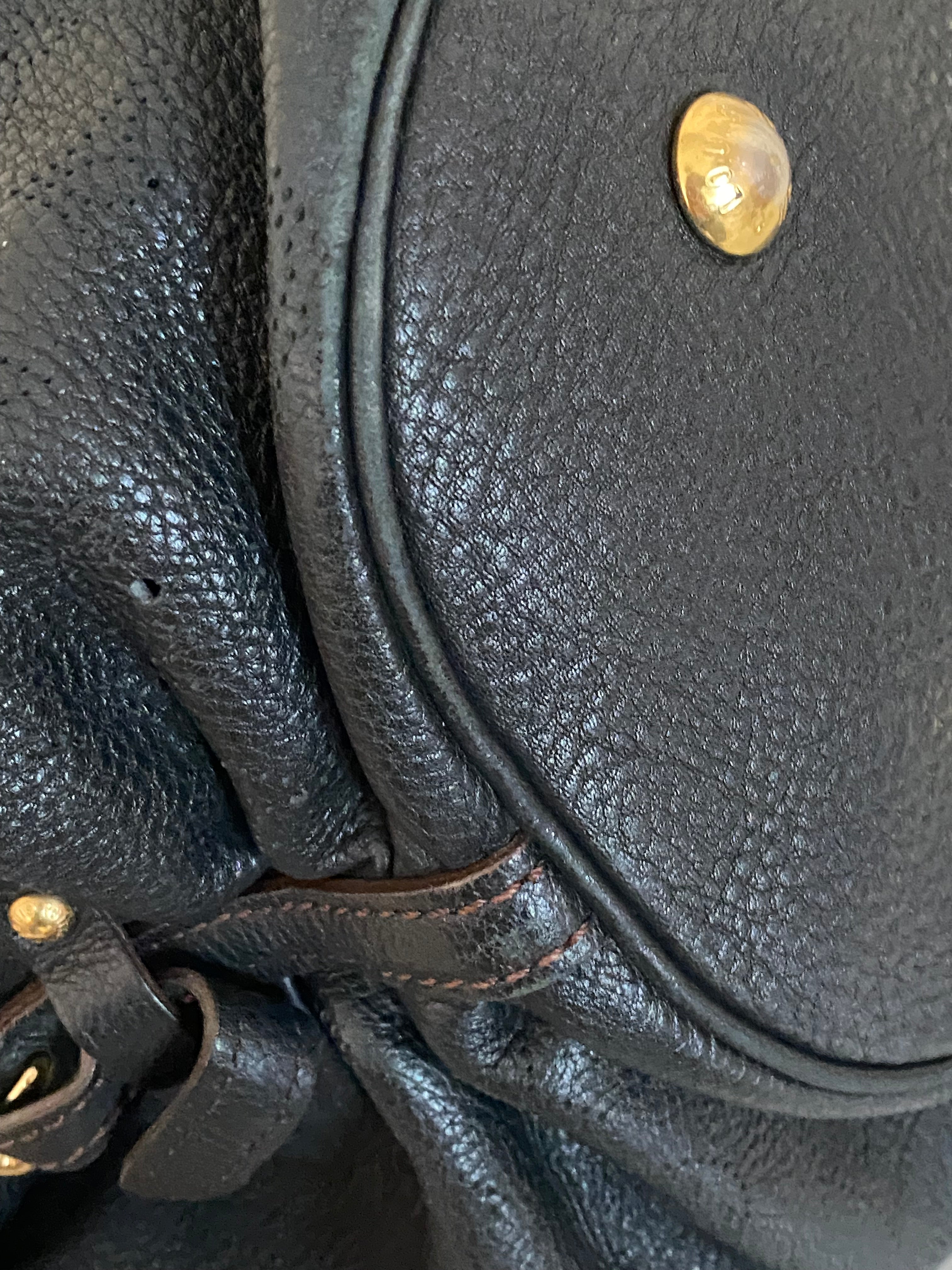 Louis Vuitton Black Mahina Tote Bag