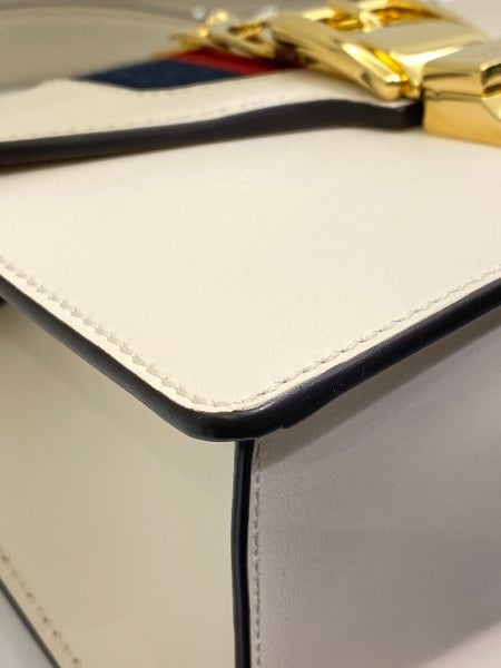 Gucci White Sylvie Mini Crossbody Bag