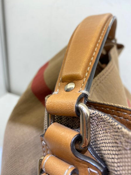 Burberry Camel House Check Bucket Bag