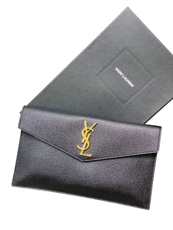 YSL Black Uptown Pouch