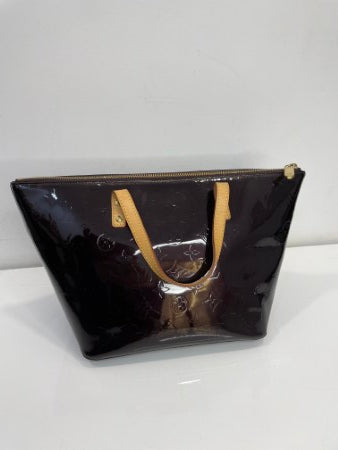 Louis Vuitton Burgundy Bellevue Tote Vernis Bag