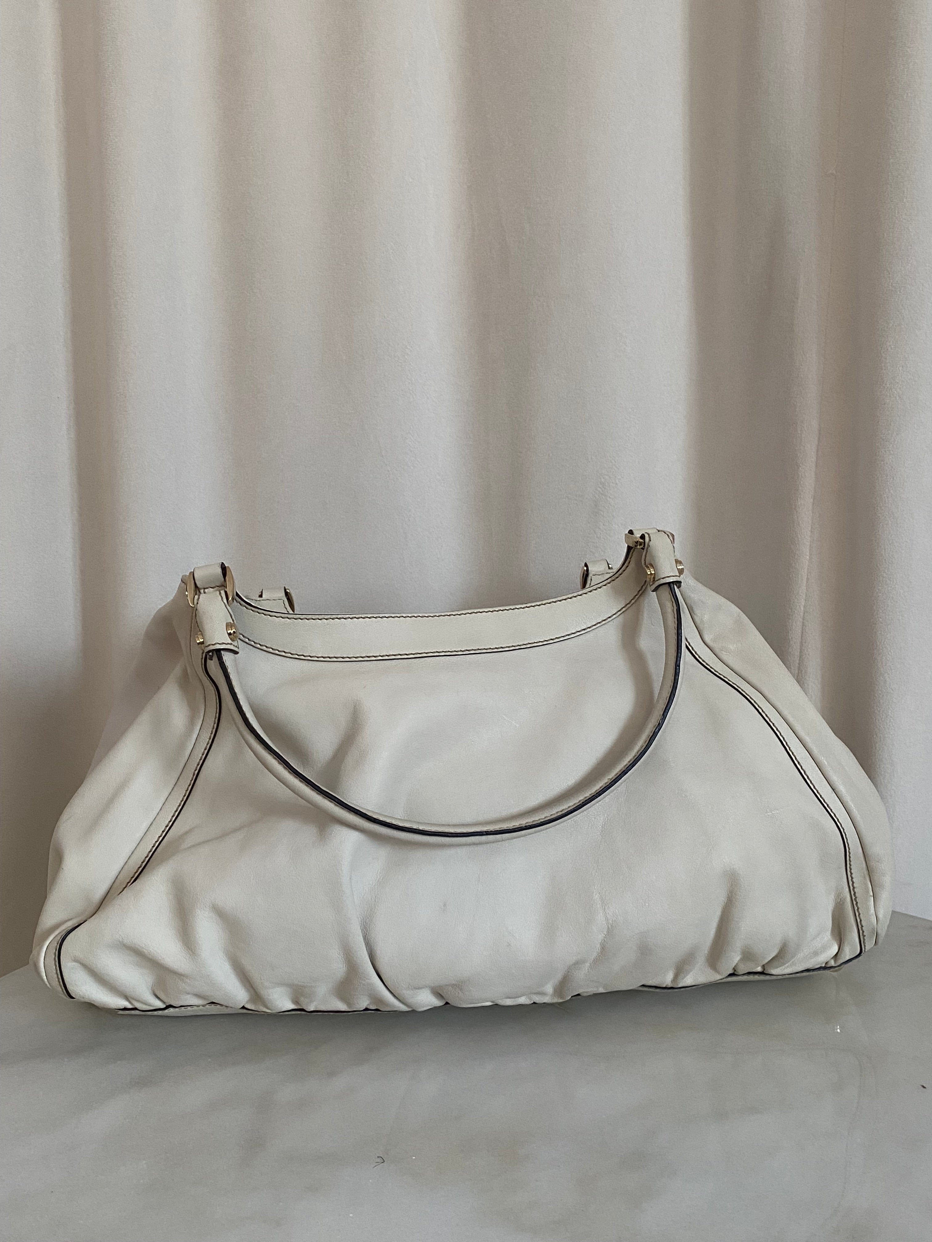 Gucci Off White D Ring Shoulder Bag