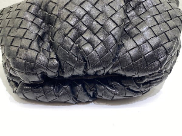 Bottega Veneta Black Intrecciato Clutch with Teen Pouch