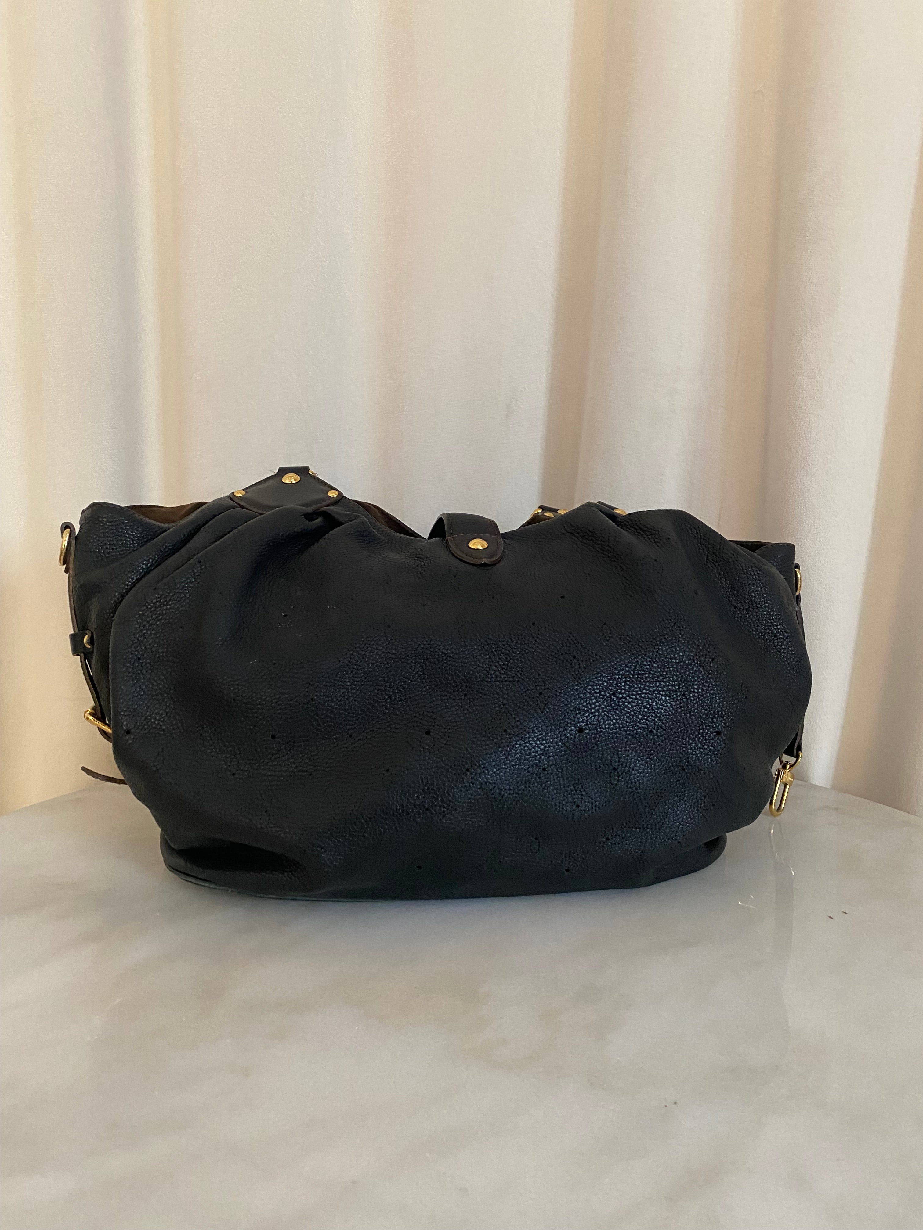 Louis Vuitton Black Mahina Tote Bag