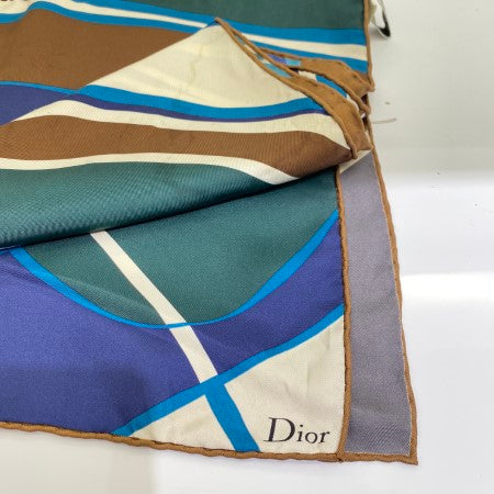 Christian Dior Multicolor Soie Square Silk Scarf