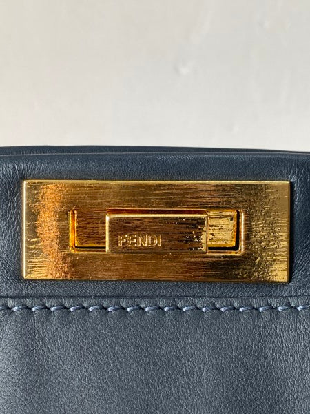 Fendi Navy Peekaboo Large Bag