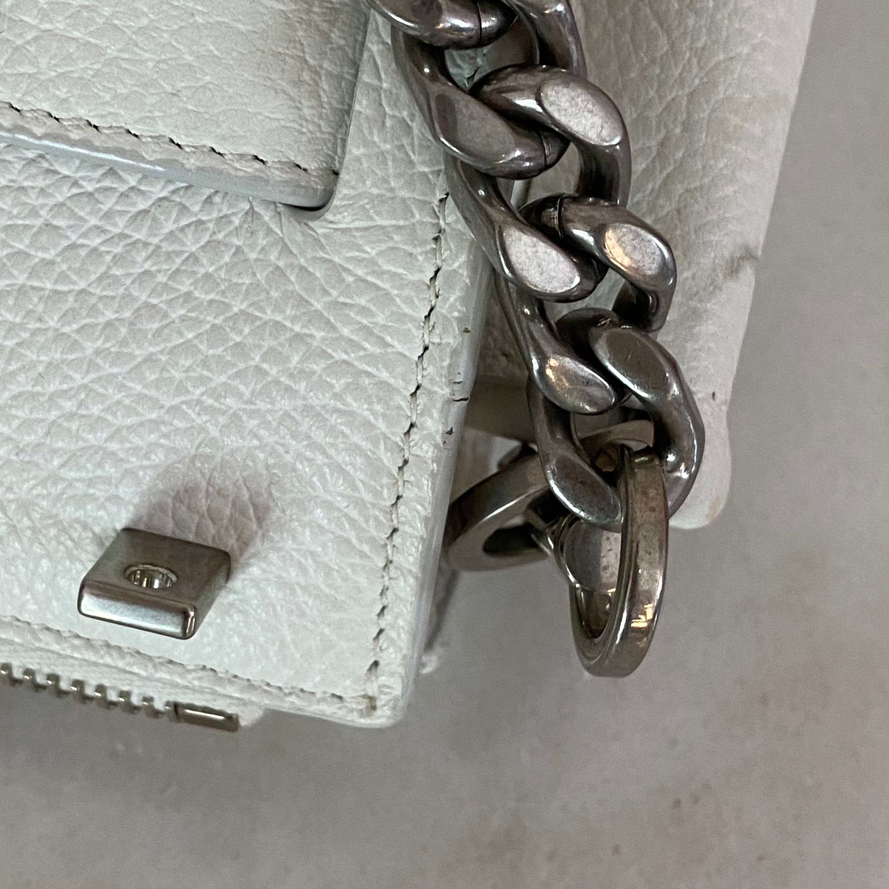 YSL White Sac De Jour Small Bag