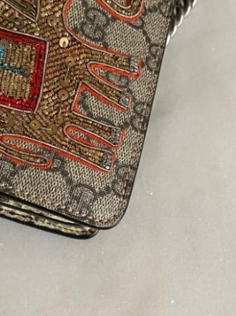 Gucci Ebony GG Python Dionysus Supreme Elephant Lte. Ed. Bag