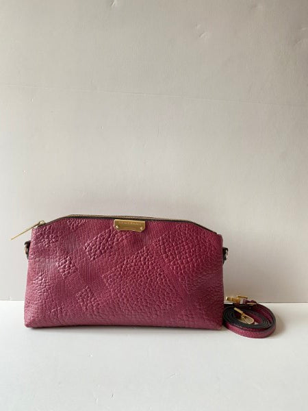 Burberry Pink Embossed Check Crossbody bag