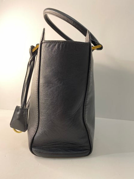 Prada Black Top Handle Tote Bag