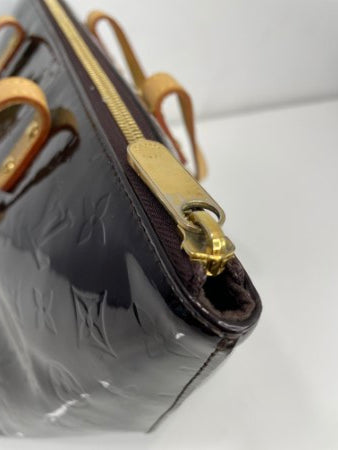 Louis Vuitton Burgundy Bellevue Tote Vernis Bag