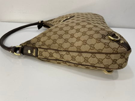 Gucci Brown GG Abbey Medium Hobo Bag