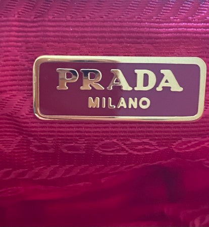 Prada Red Nylon Small Clutch