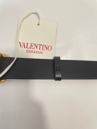 Valentino Black Vlogo Belt 44