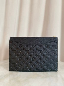 Louis Vuitton Black Monogram Empreinte Clutch