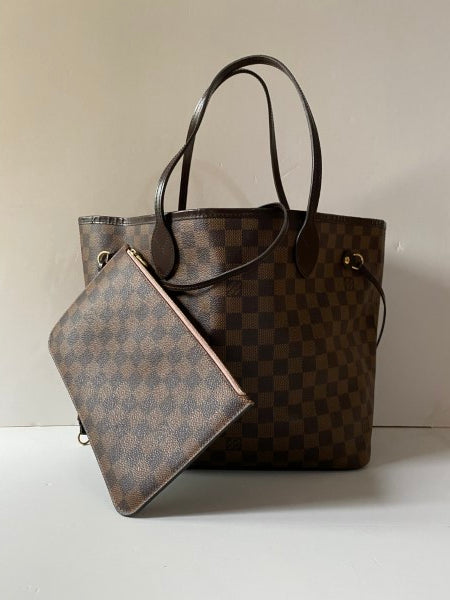 Louis Vuitton Damier Ebene Neverfull MM Bag