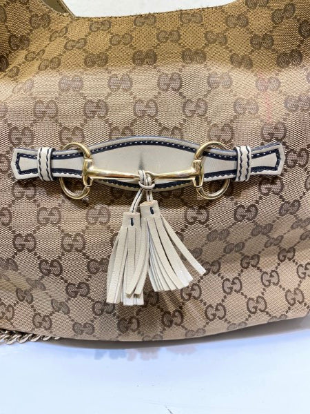 Gucci Bicolor GG Emily Hobo Bag