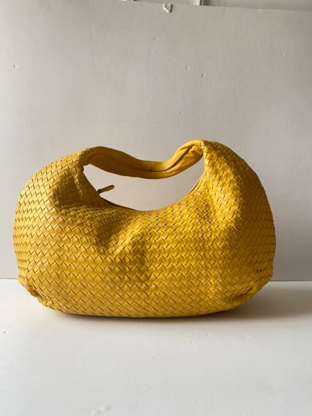 Bottega Veneta Yellow Nappa Hobo Bag