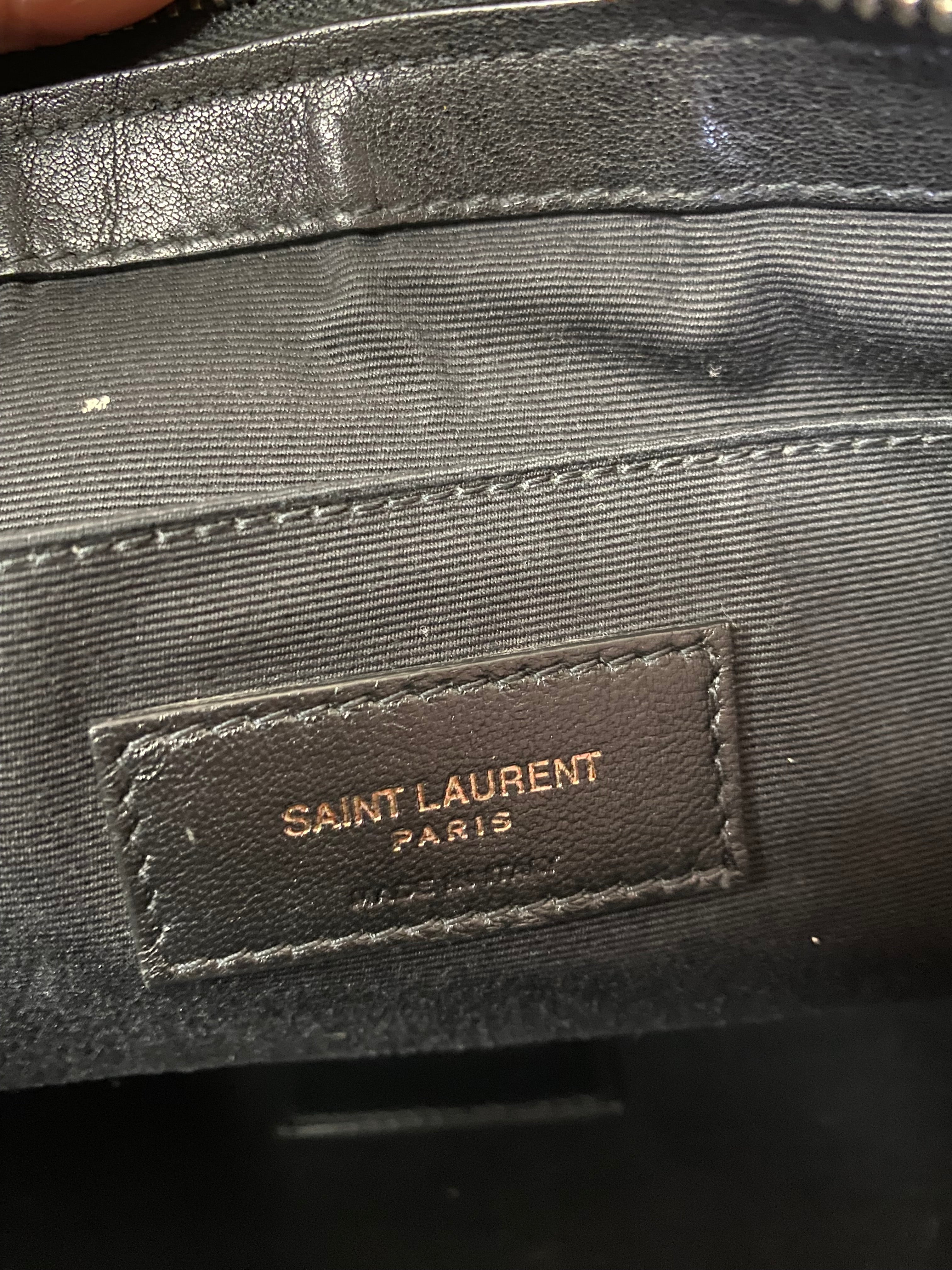 YSL Bicolor Rive Gauche Clutch