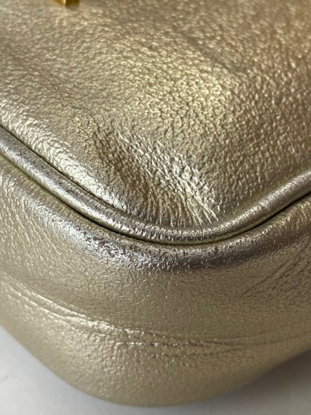 YSL Metallic Monogram Blogger Bag