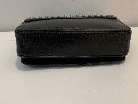 Prada Black Flap Studded Crossbody Bag