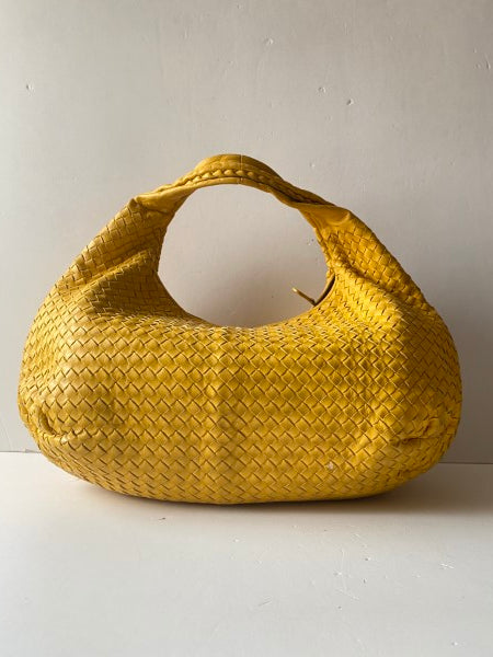 Bottega Veneta Yellow Nappa Hobo Bag