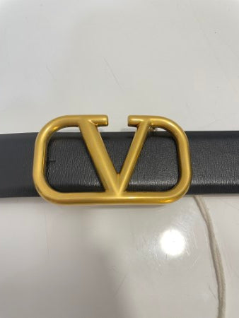 Valentino Black Vlogo Belt 44