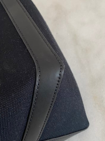 Valentino Black VLTN Logo Tote Bag