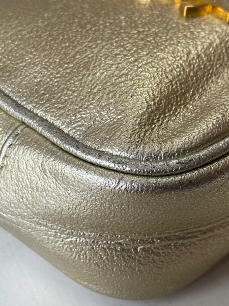 YSL Metallic Monogram Blogger Bag