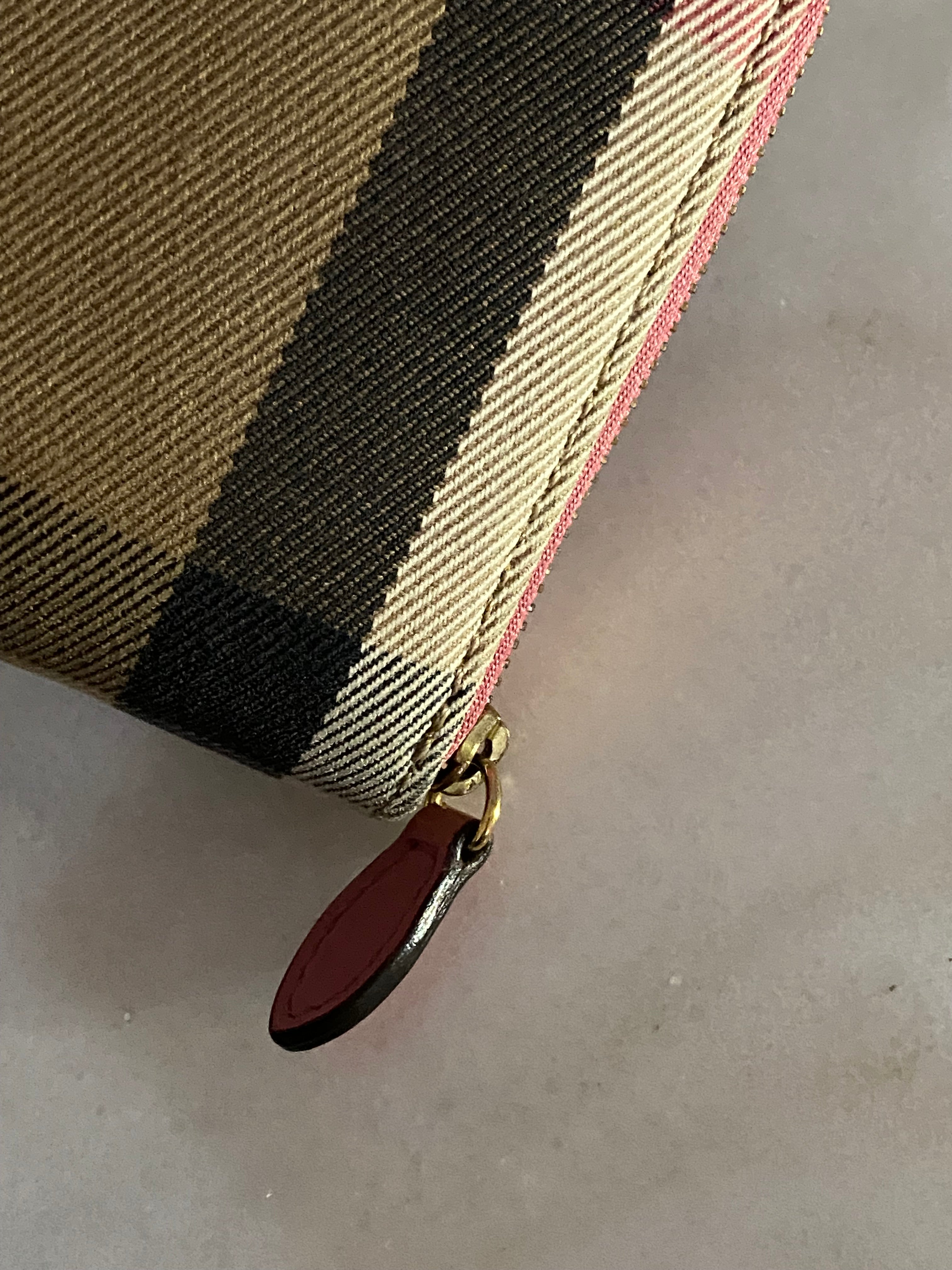 Burberry House Check Pink Zip Long Wallet