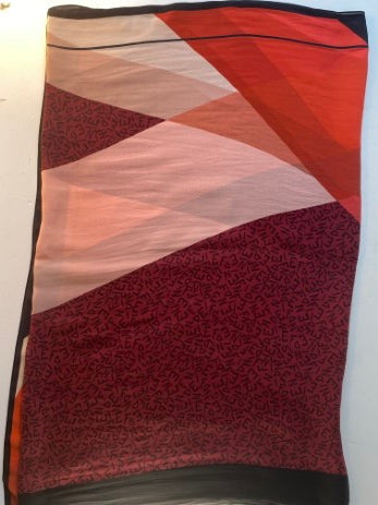 Fendi Multicolor Long Silk Scarf