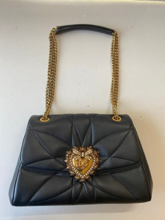 Dolce & Gabbana Black Devotion Shoulder Bag