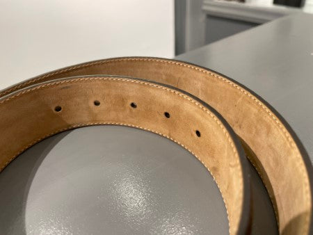 Gucci Brown GG Buckle Belt 34