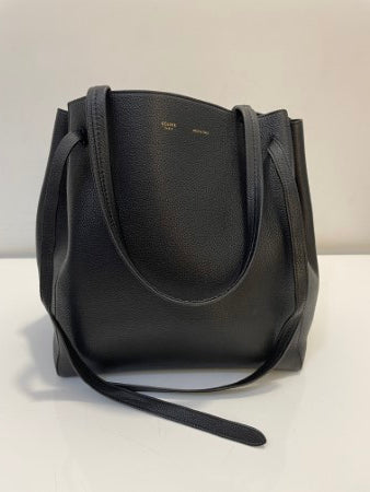 Celine Black Cabas Phantom Small Tote Bag