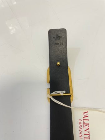 Valentino Black Vlogo Belt 44