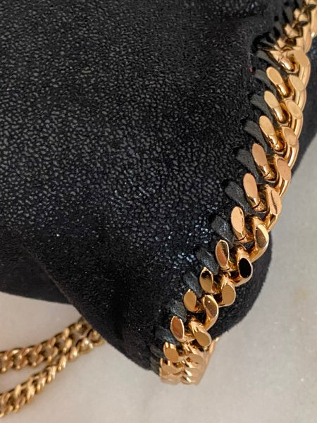 Stella Mccartney Black Mini Falabella Chain Small Bag