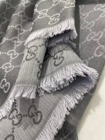 Gucci Grey GG Scarf