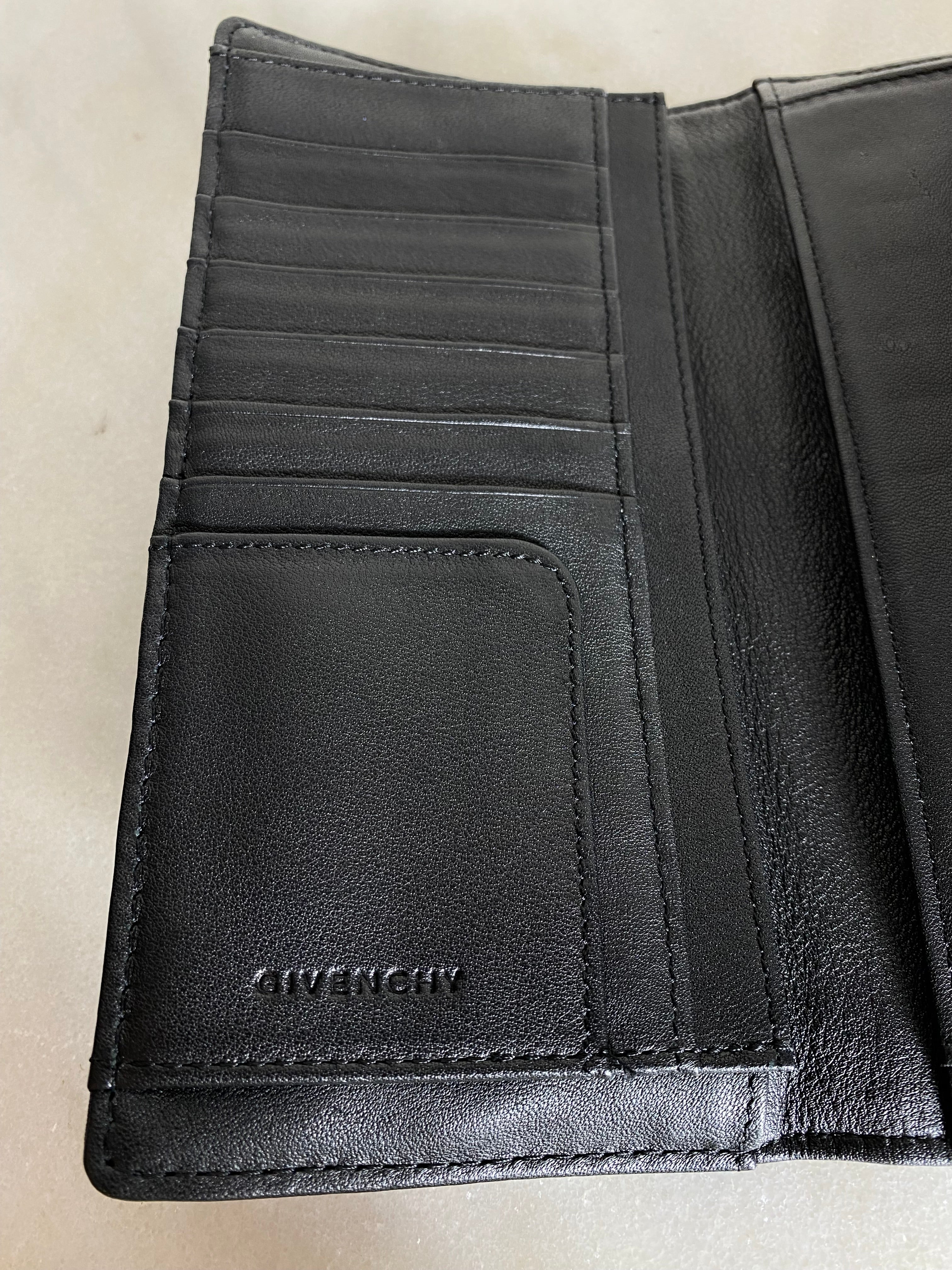 Givenchy Black Studded Long Wallet