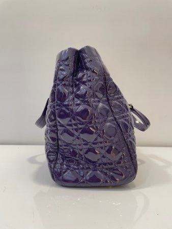 Christian Dior Soft Purple Lady Dior Large Bag