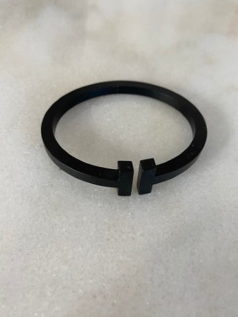 Tiffany & Co Black Coated Stainless Steel Bracelet